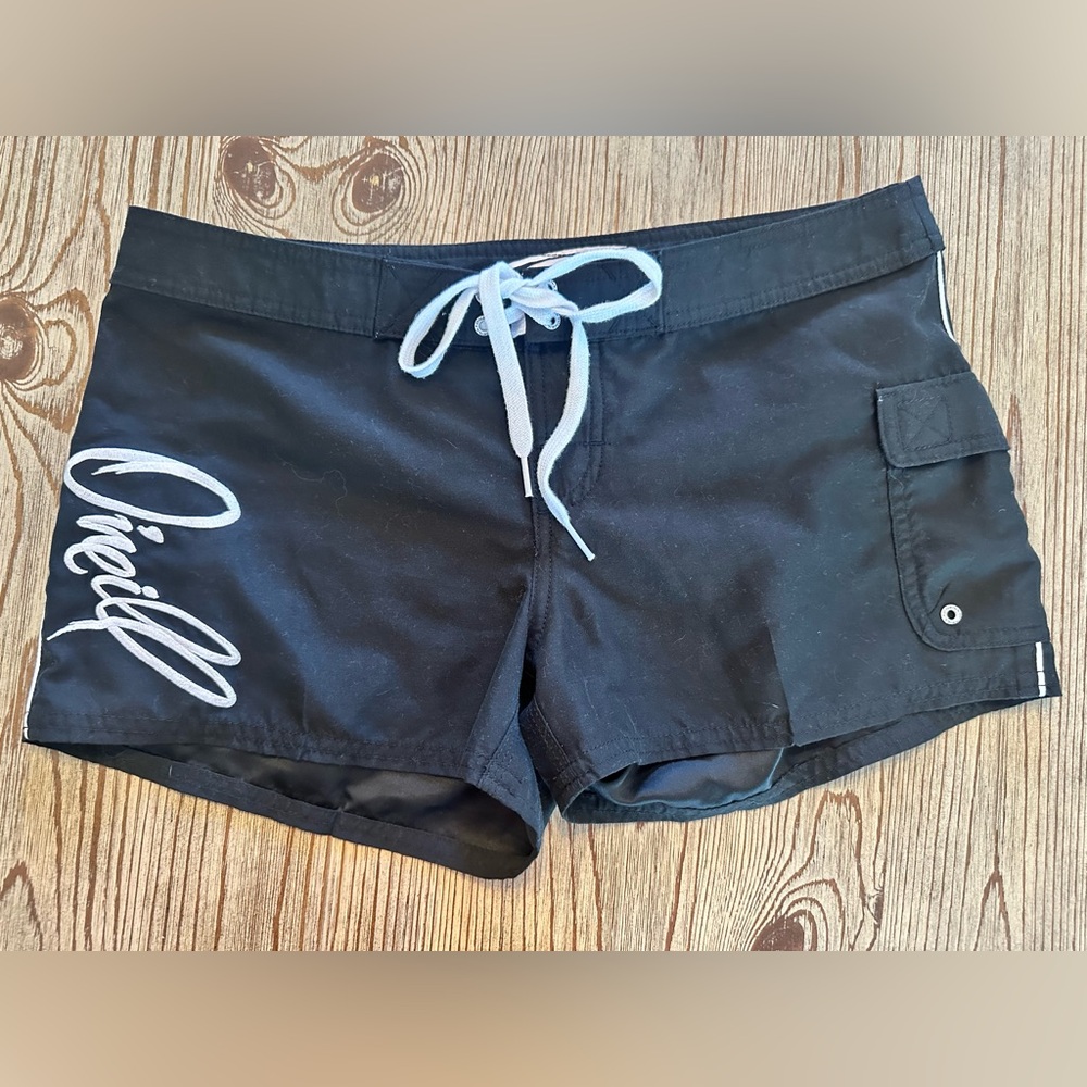 Women’s O’Neil Swim shorts Trunks Sz 5 Black